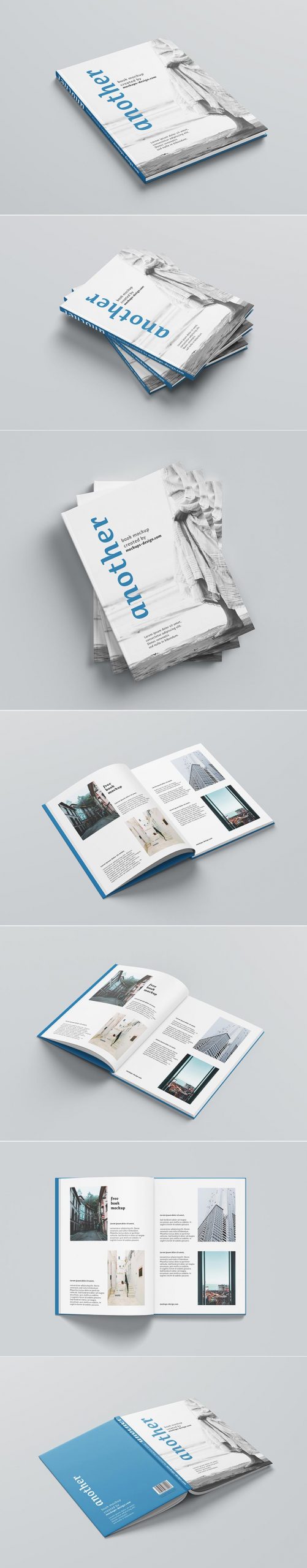 A4 Hardcover Book Mockup Free Download