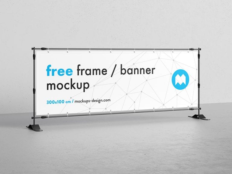 Banner Brame Mockup Free Download