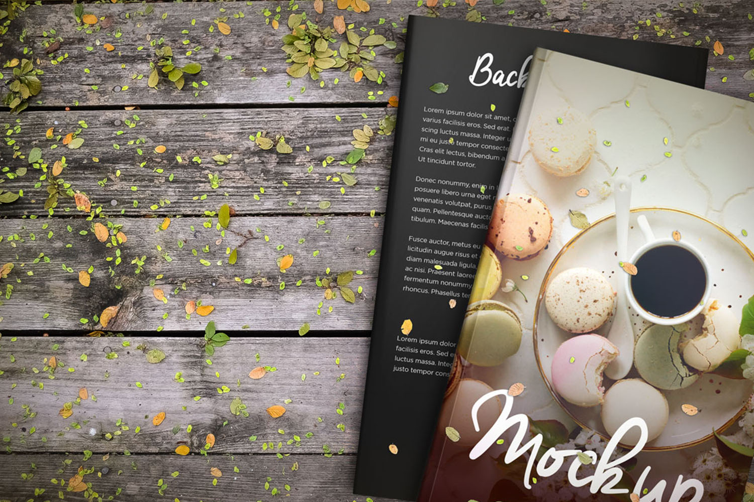 Basil & Spice 5 x 8 Hardcover Book Mockup Free Download