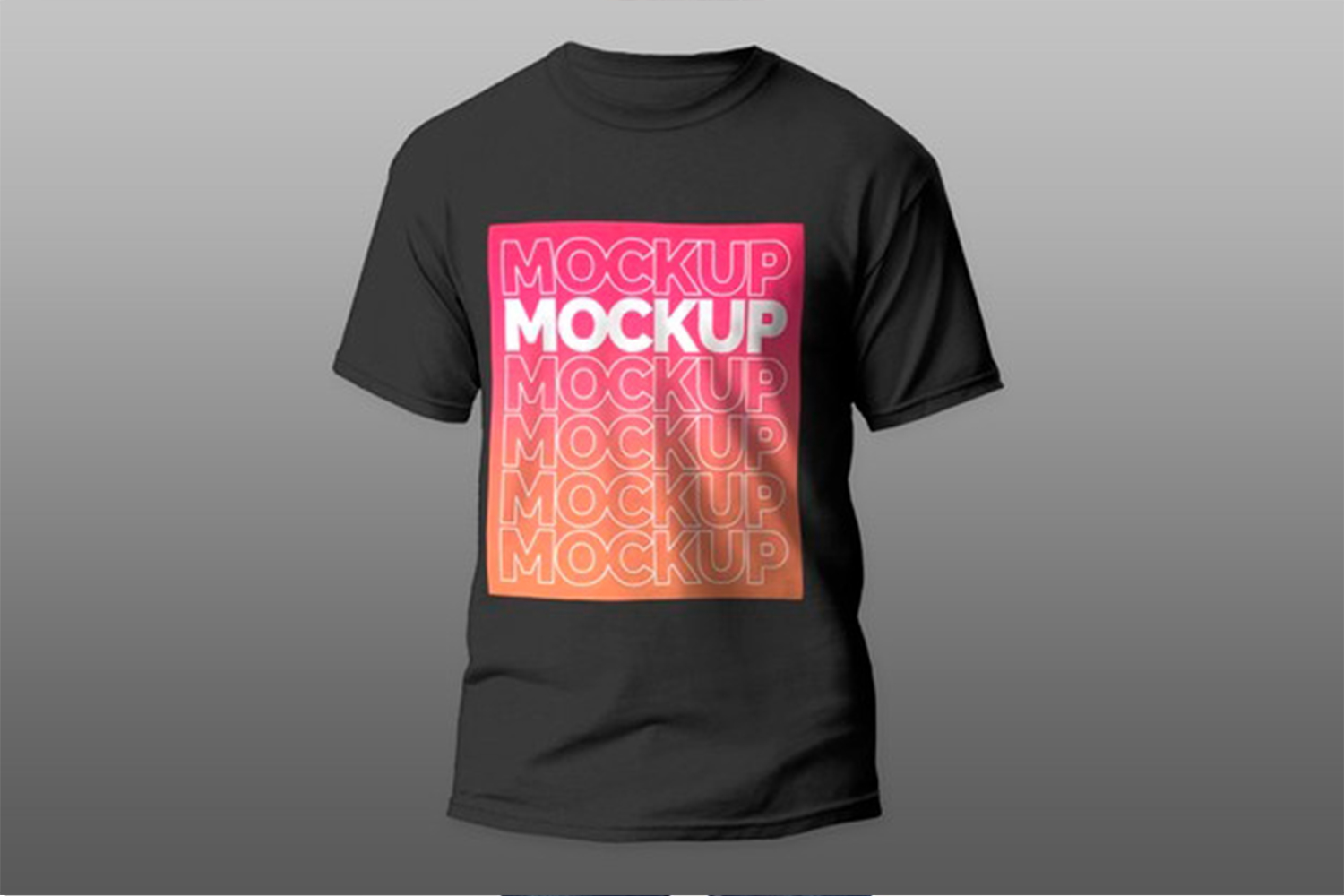 Black t-shirt Mockup Free Download 