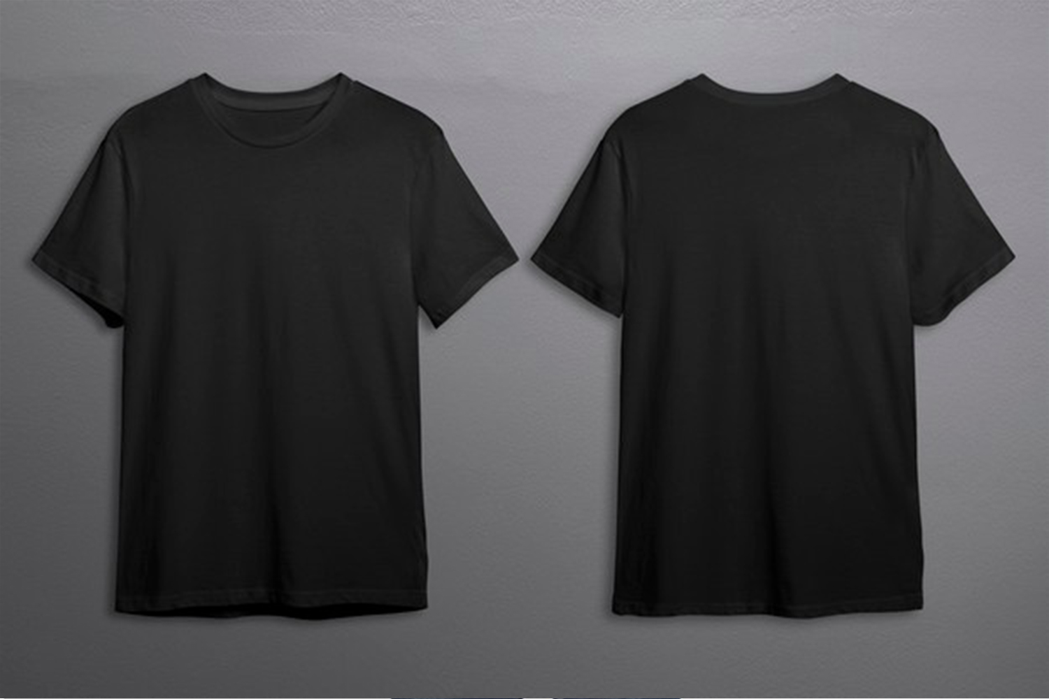 Black t-shirts with copy space mockup Free Download