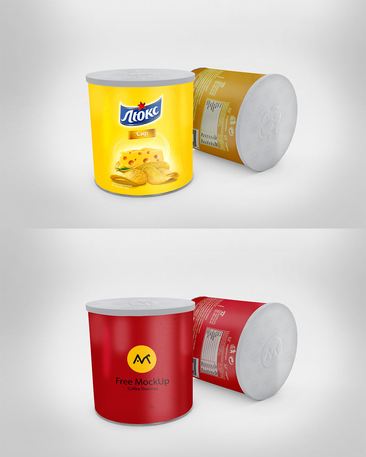 Chips Can Mockup Free Download