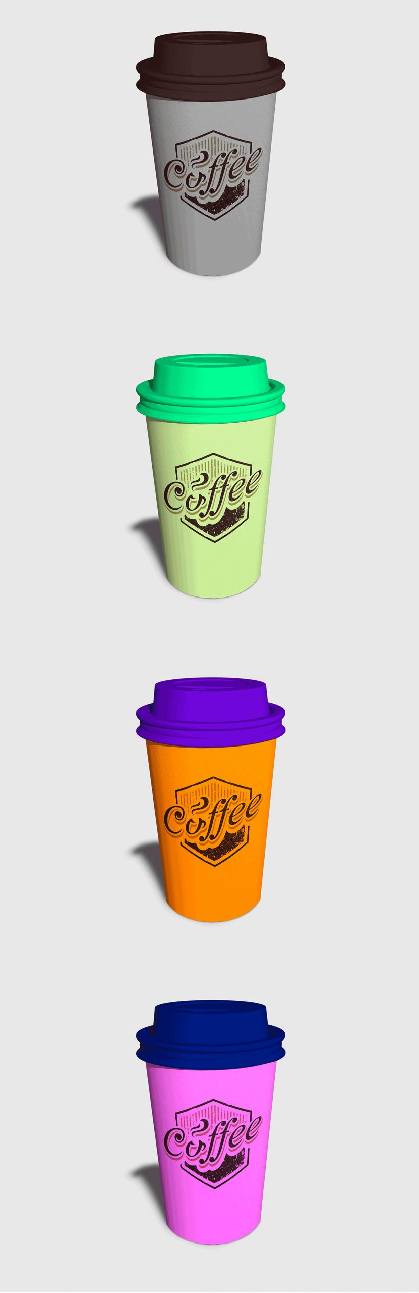 Coffee Cup Photorealistic Mockup Free Download