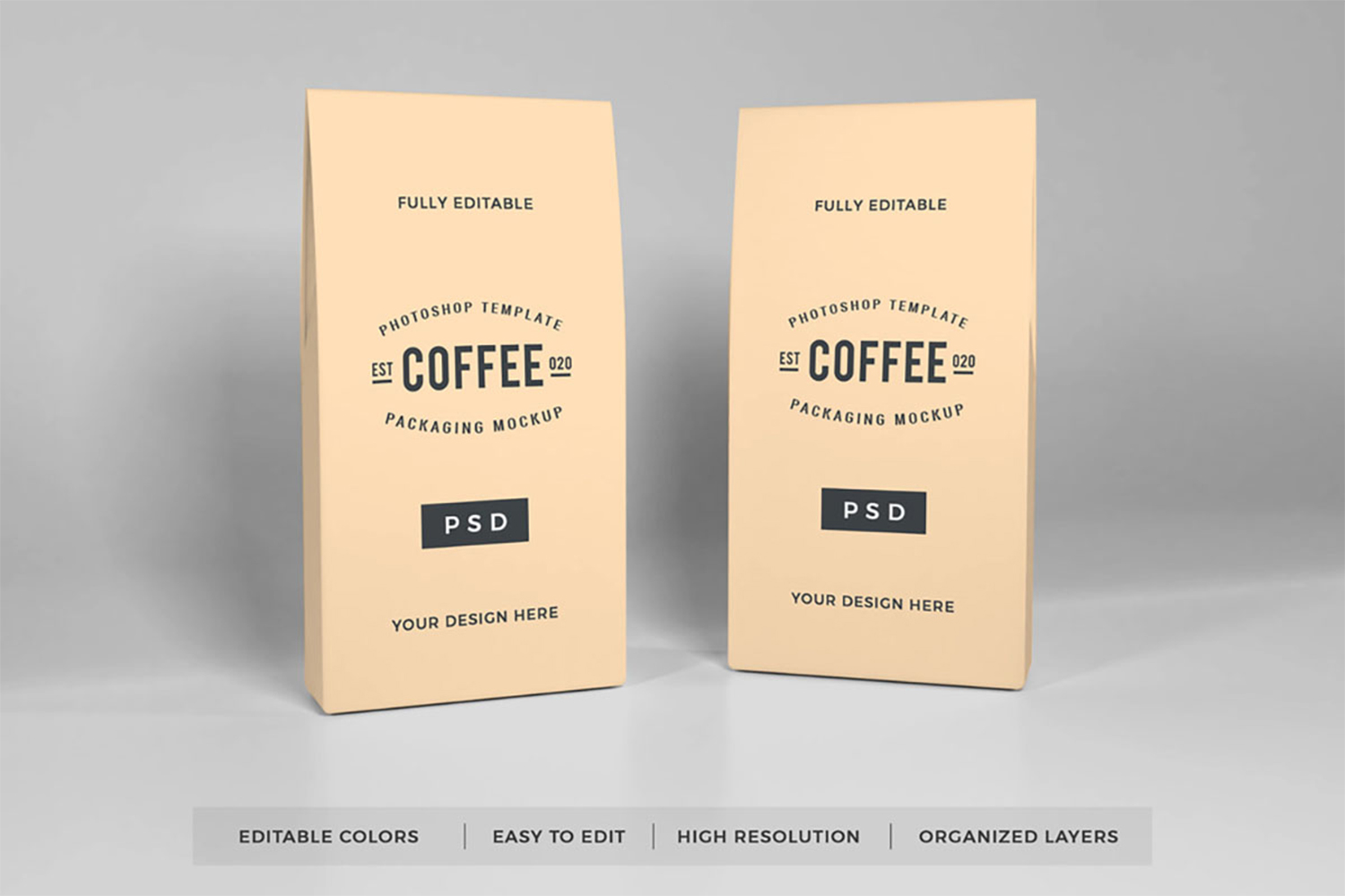 Coffee Packaging Mockup Free Download