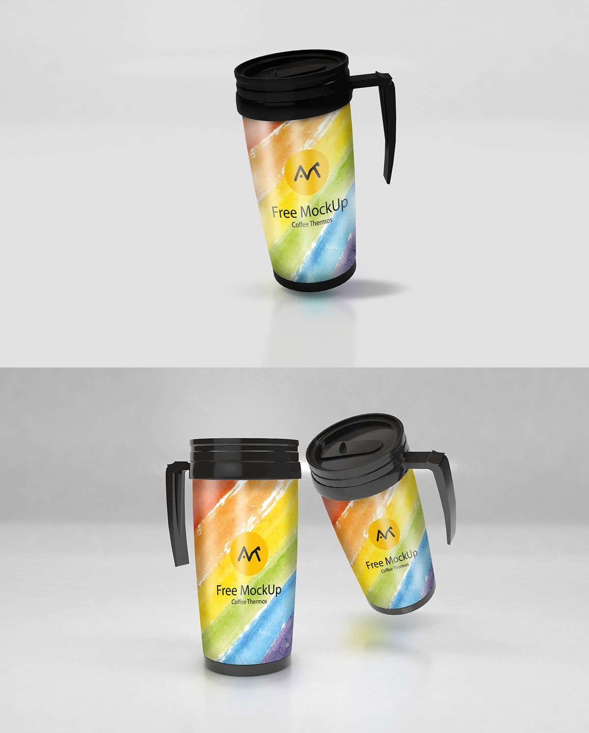 Coffee Thermos Mockup Free Download