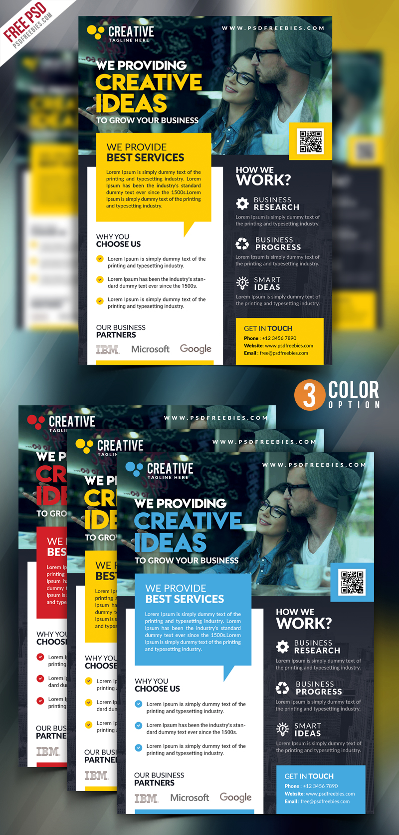Corporate Business Promotional Flyer PSD Free Download