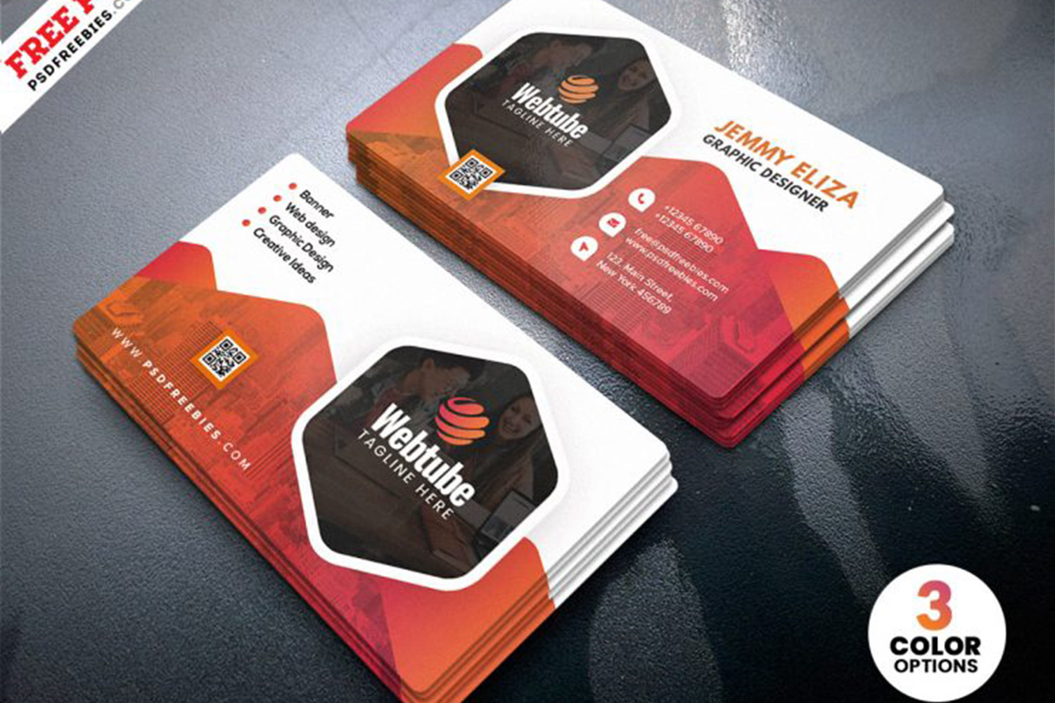 Creative Clean Business Card Design PSD Free Download