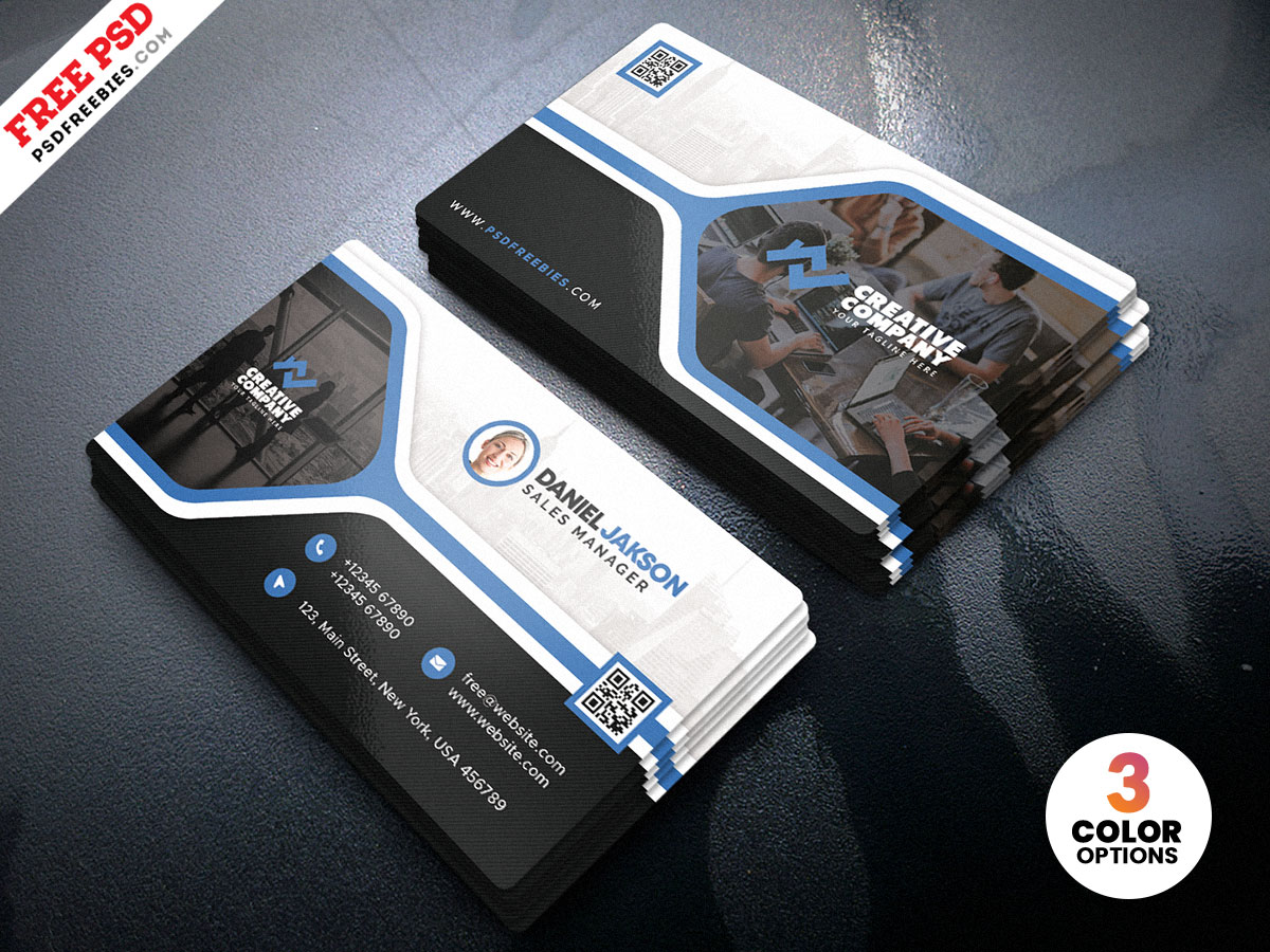 Creative Business Card Design PSD Free Download