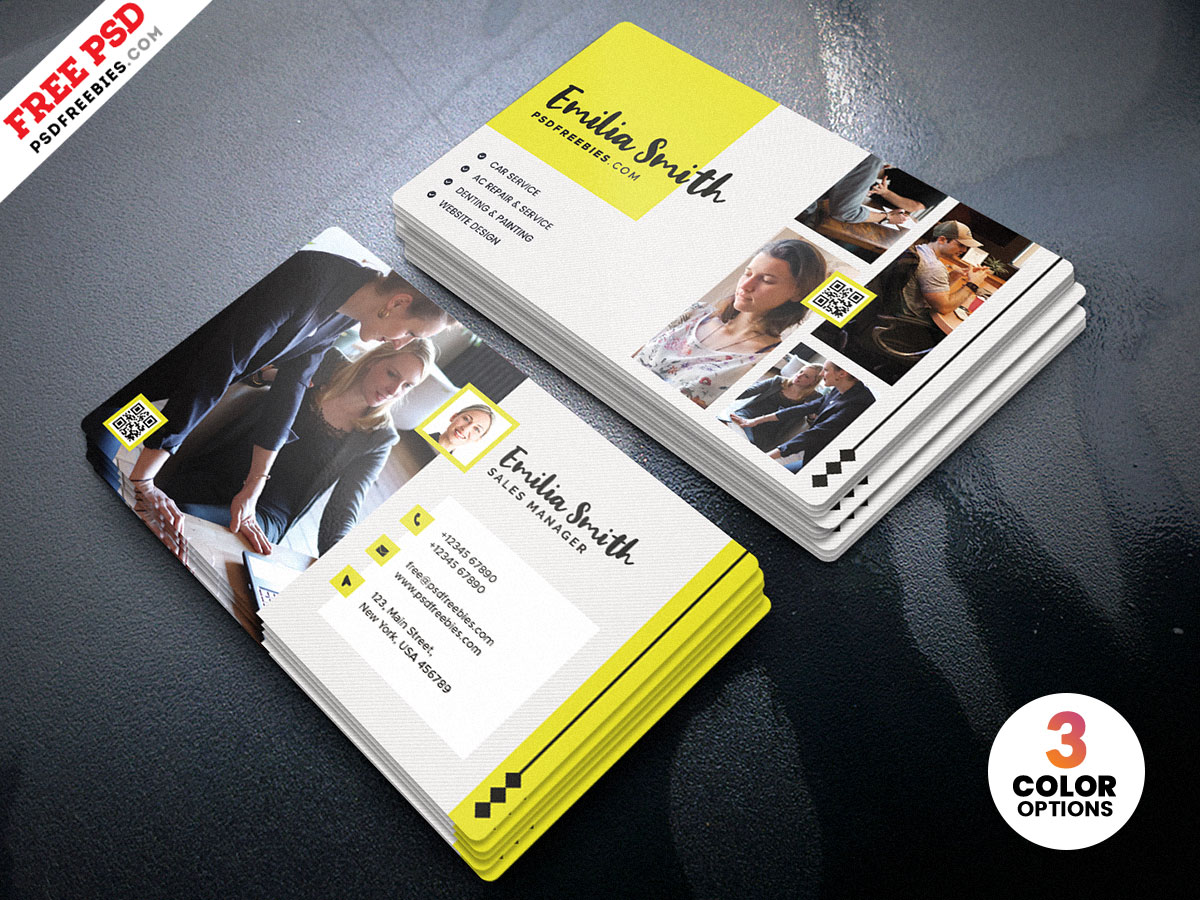 Creative Freelancer Business Card PSD Free Download