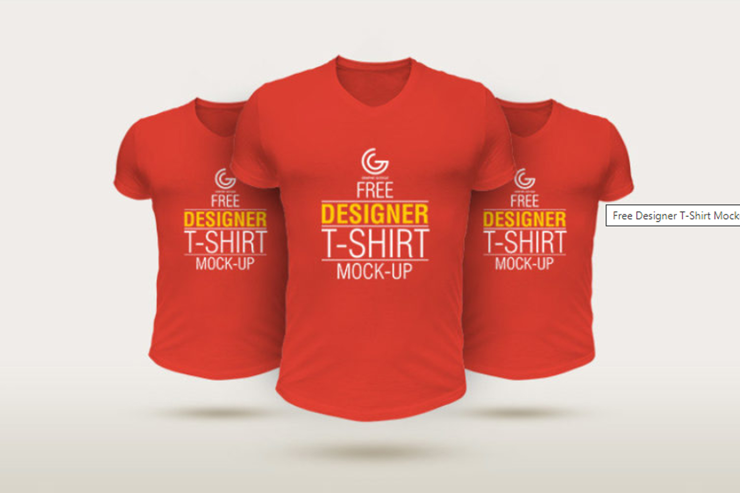 Designer T-Shirt Mockup Free Download