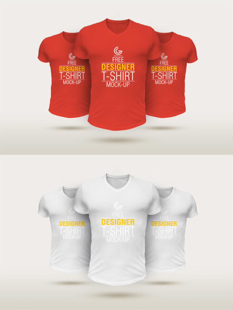Designer T-Shirt Mockup Free Download 