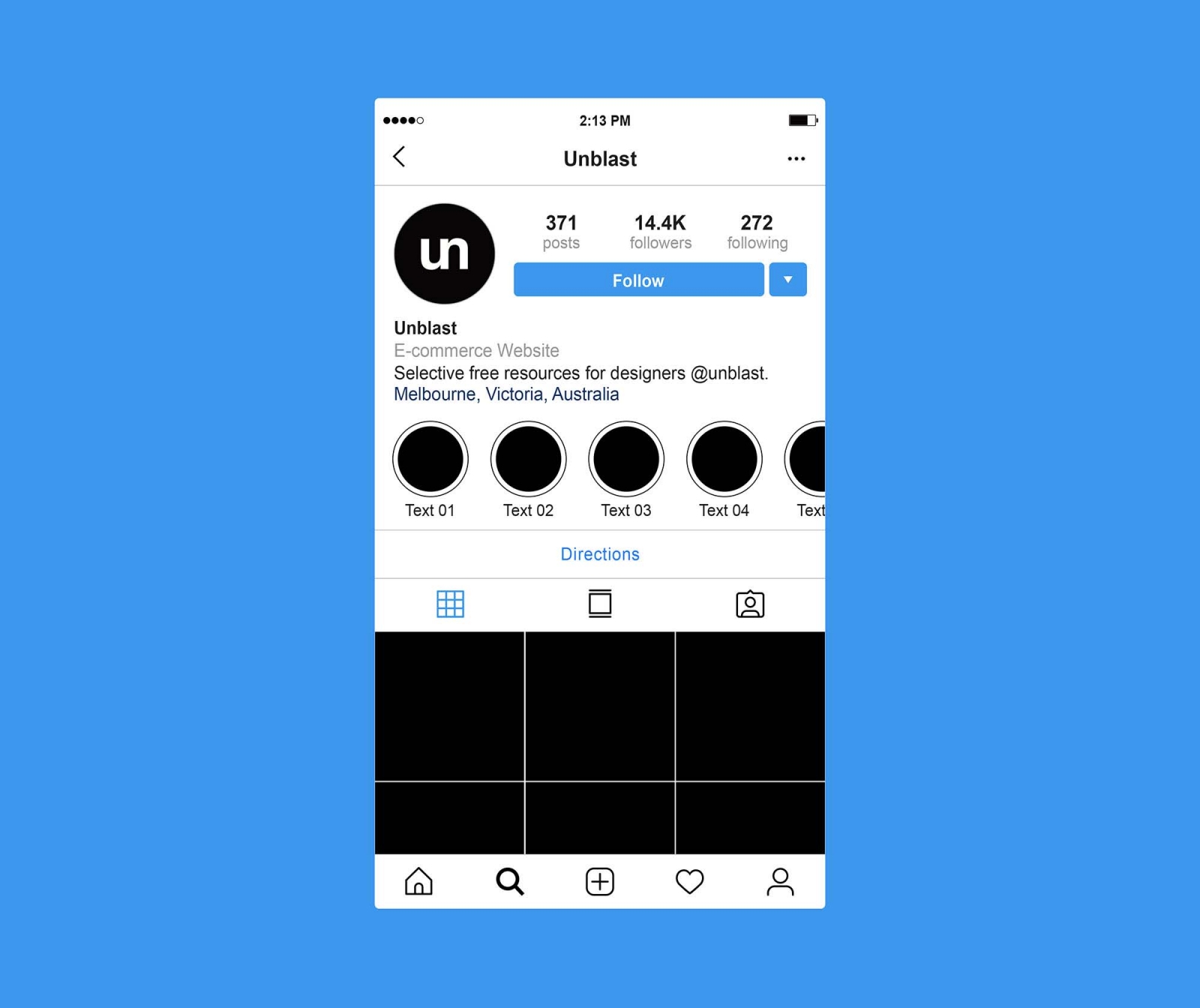 Instagram Profile Page Mockup Free Download