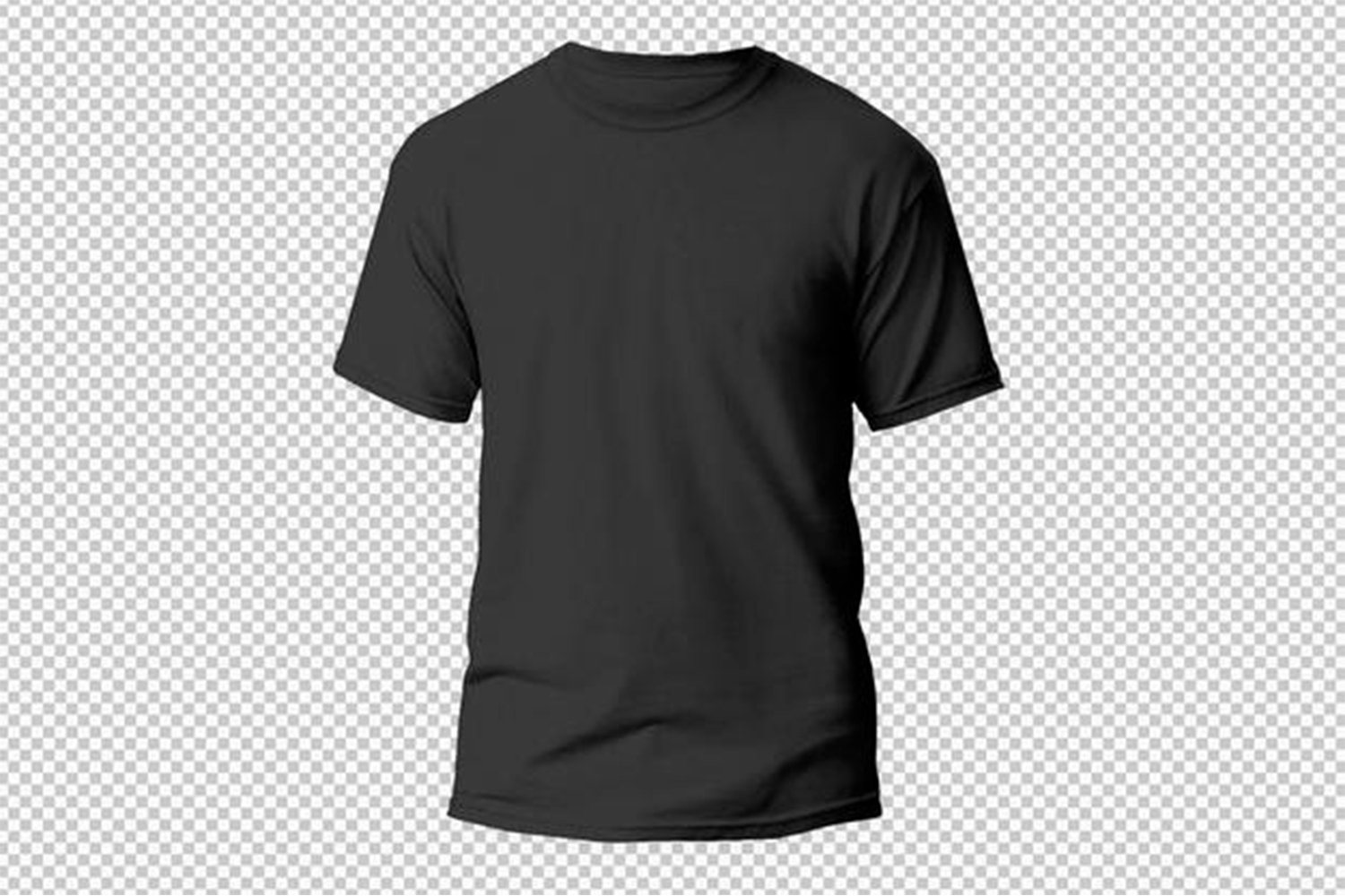 Isolated white t-shirt front view Mockup Free Download