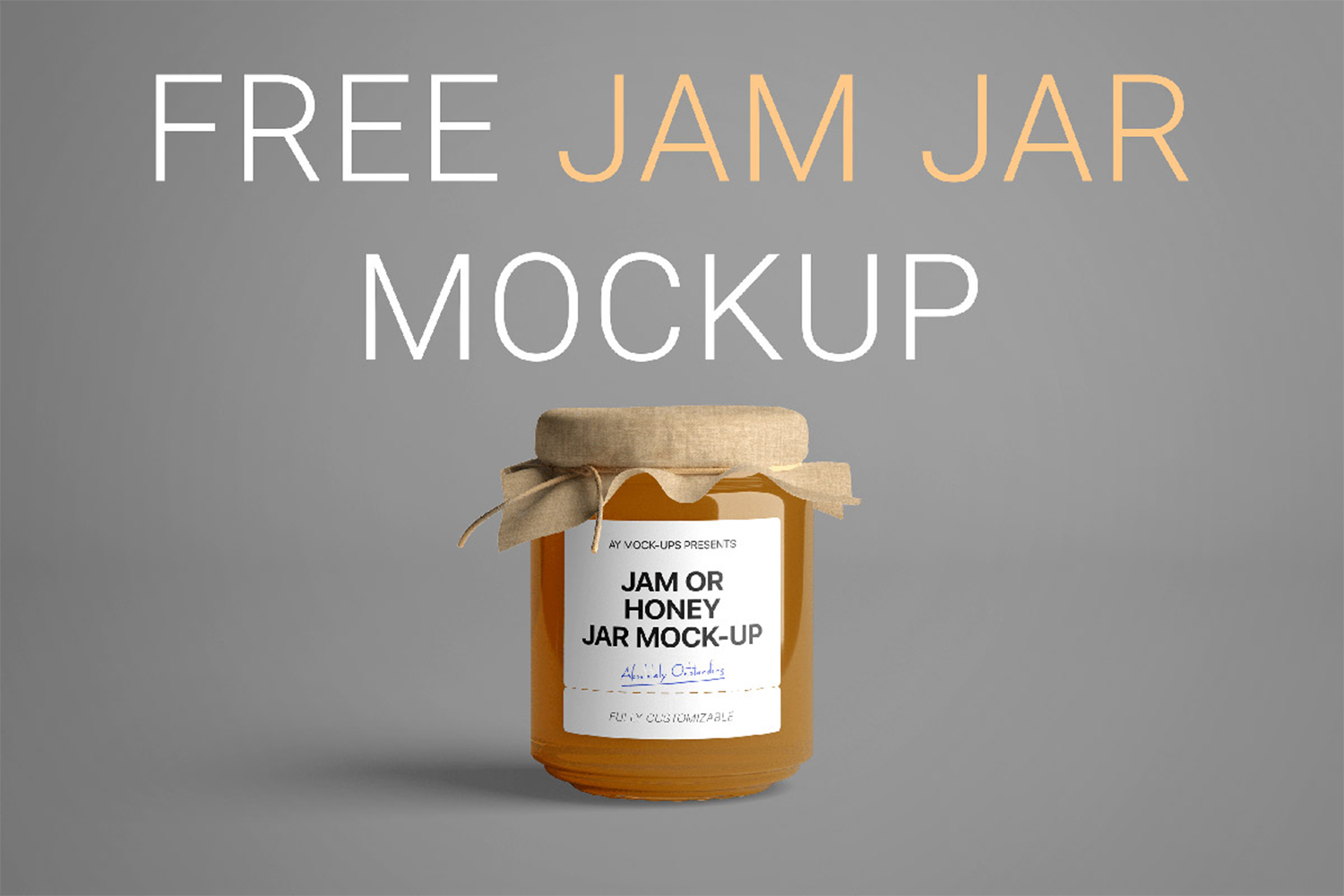 Jam Jar Scene Mockup Free Download