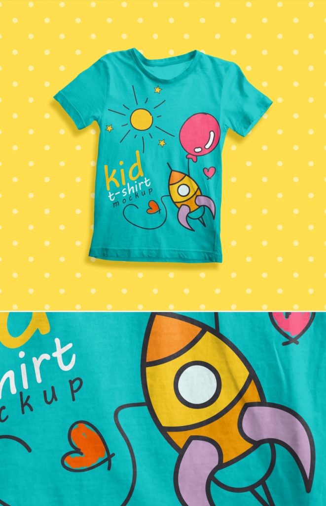 Kid T-Shirt Mockup Free Download 