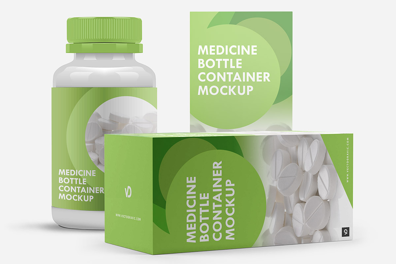 Medicine Bottle Container Mockup Free Download