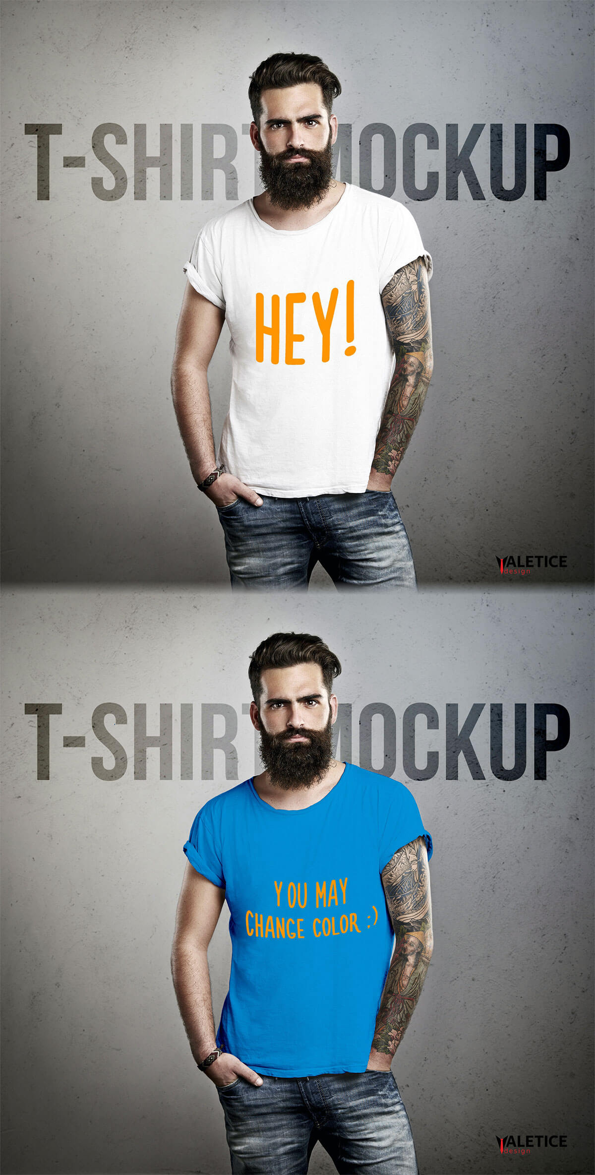 Men T-Shirt Mockup Free Download