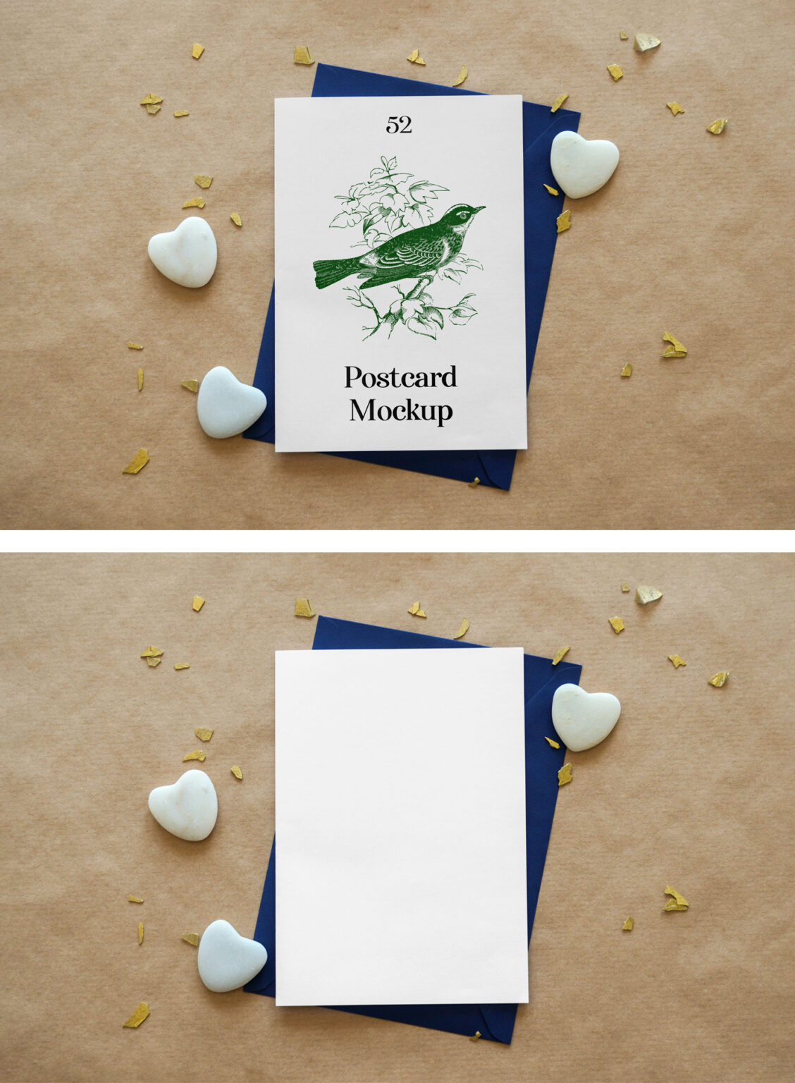 Card with Envelope Mockup Free Download