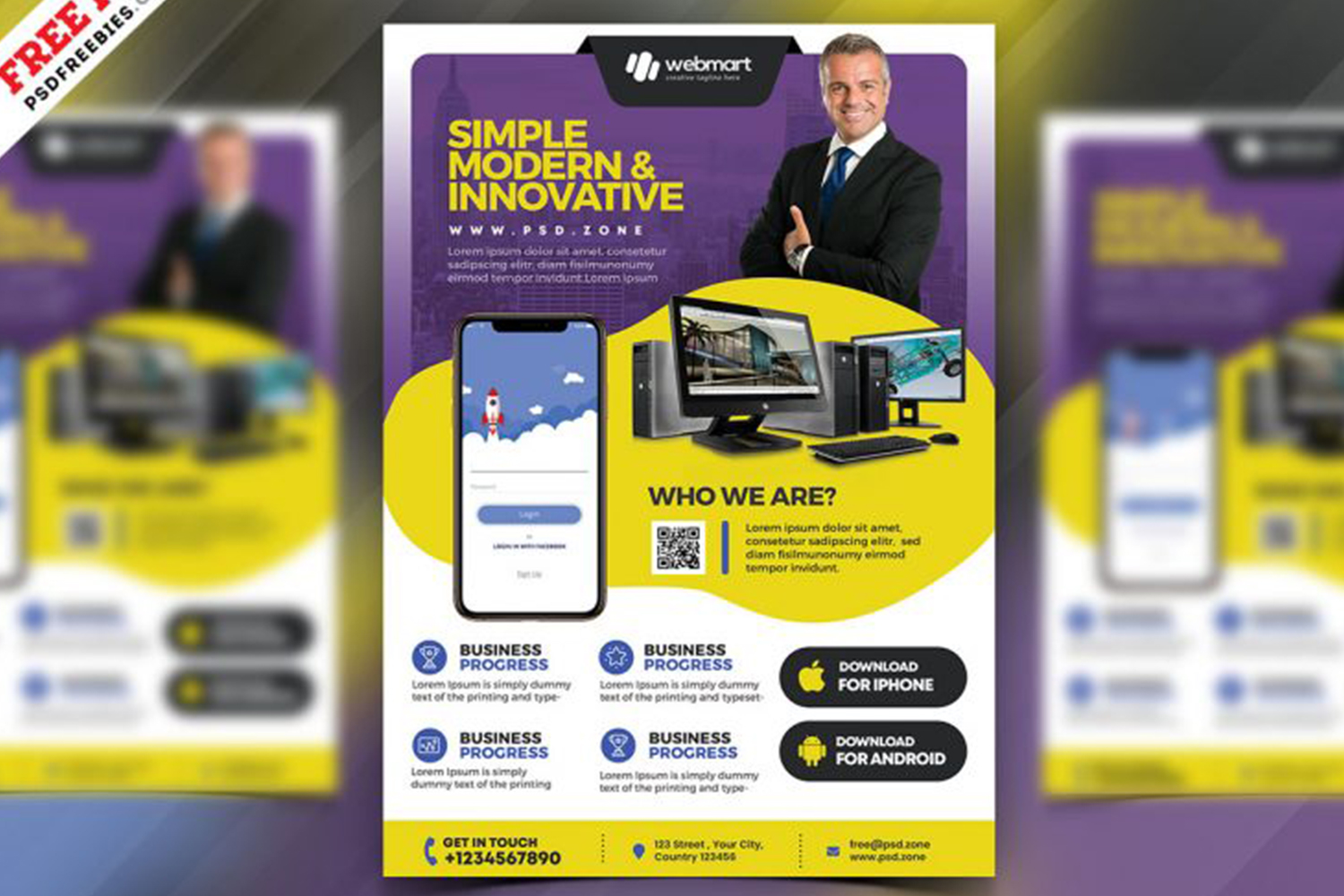 Multipurpose Business Promotion Flyer PSD Free Download