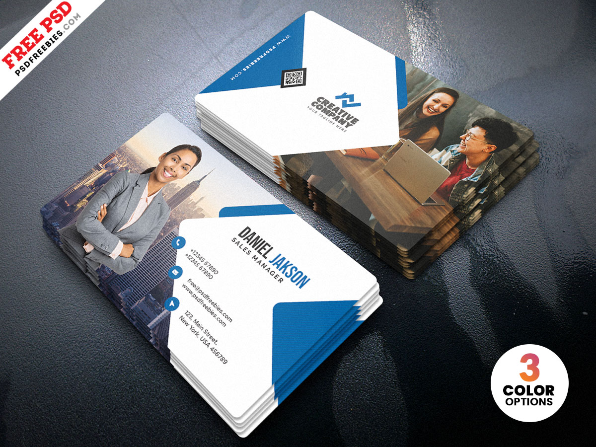 Multipurpose Corporate Business Card PSD Free Download
