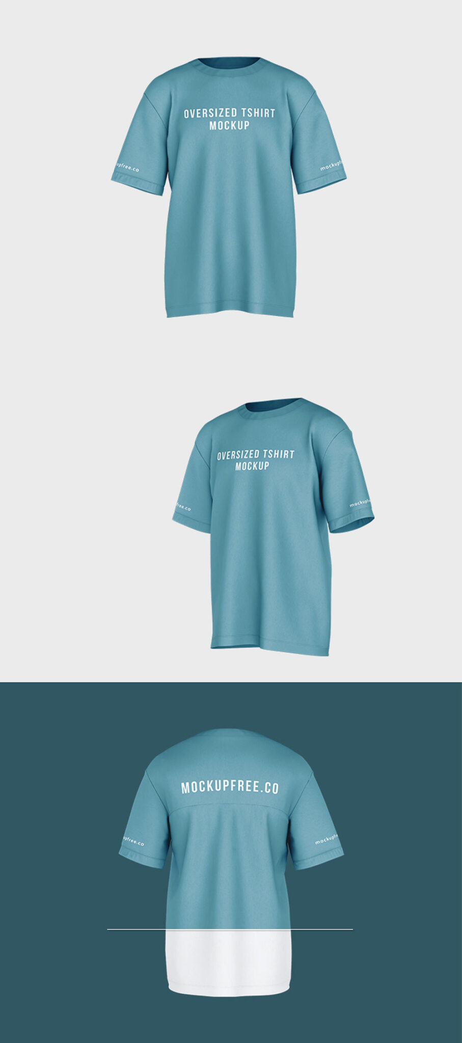 Oversized T-Shirt Mockup Free Download