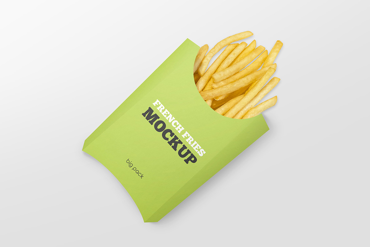 Paper French Fries Box Mockup Free Download