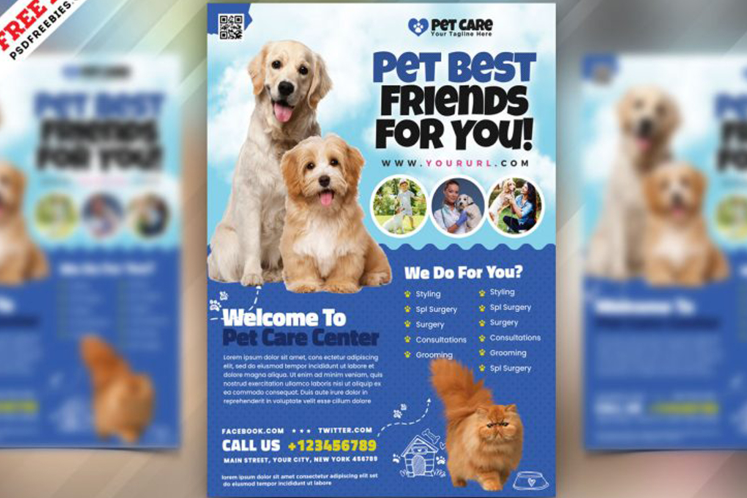 Pet Shop Flyer Template PSD Free Download