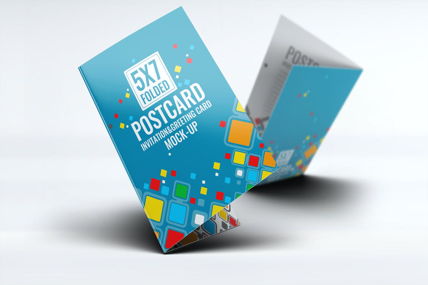 Postcard Invitation Greeting Card V.2 Mock-Up  Free Download