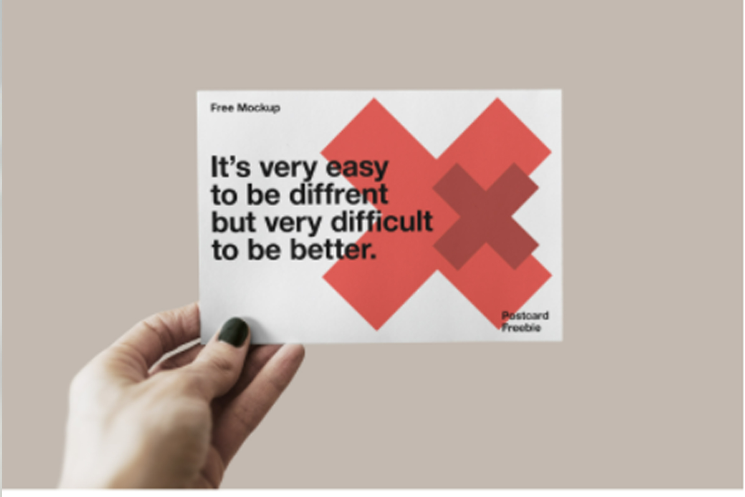 Free Postcard Mockup Download | High-Quality PSD Templates