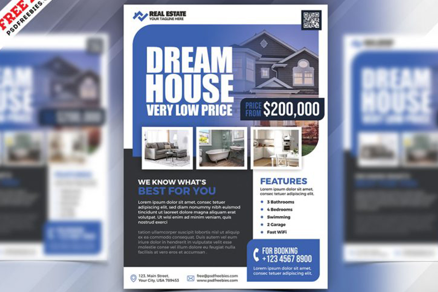 Real Estate Business Marketing Flyer PSD Free Download