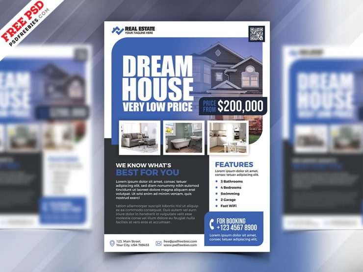 Real Estate Business Marketing Flyer PSD Free Download