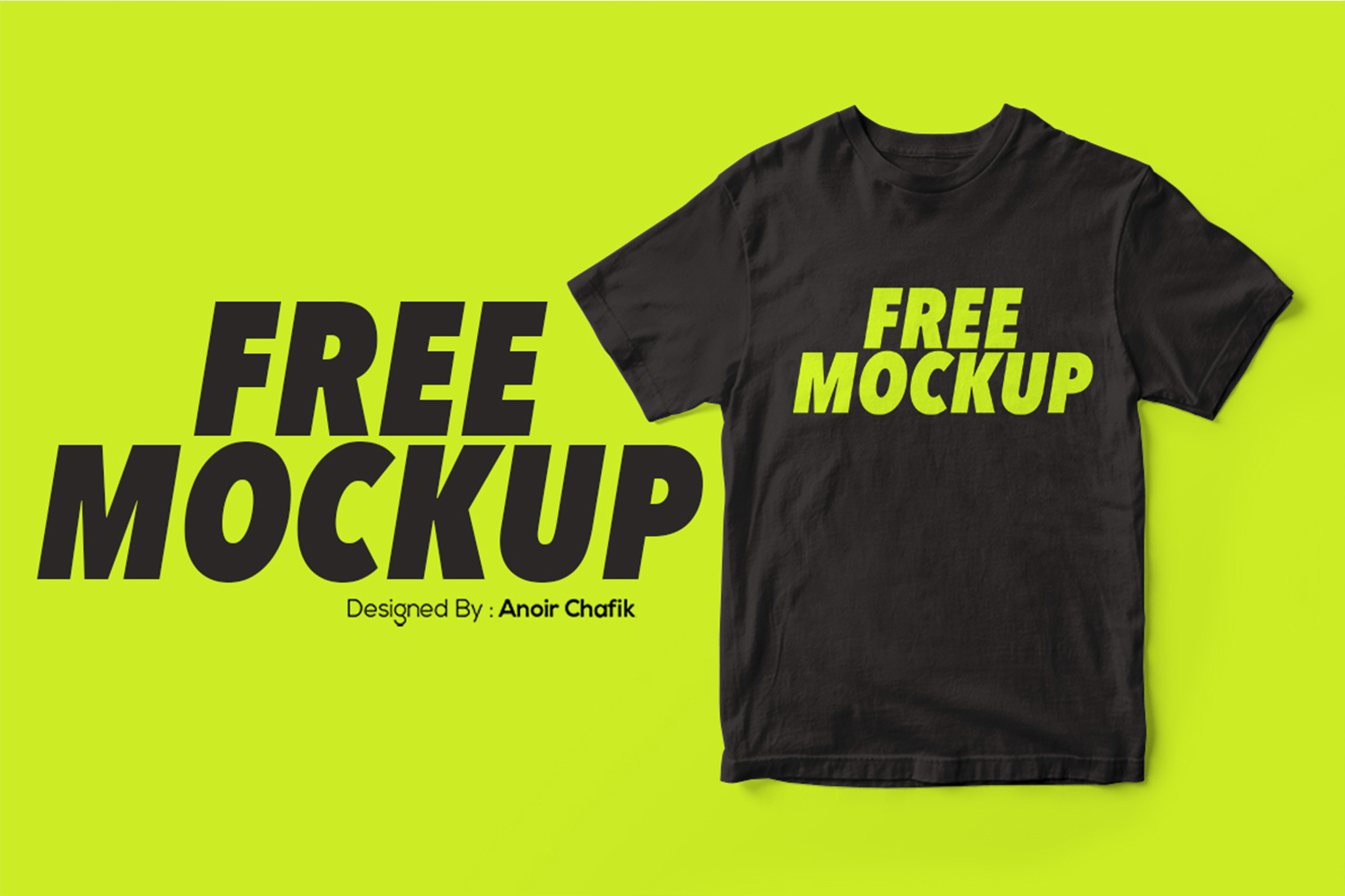 Realistic T-Shirt Mockup Free Download
