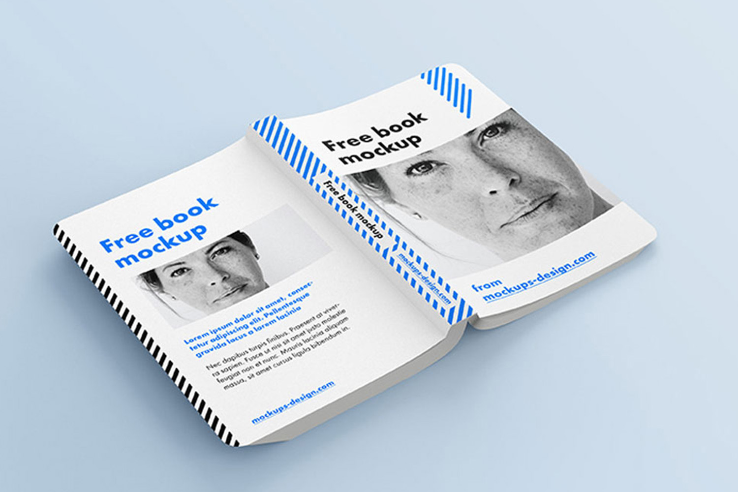 Rounded Book Mockup Free Download