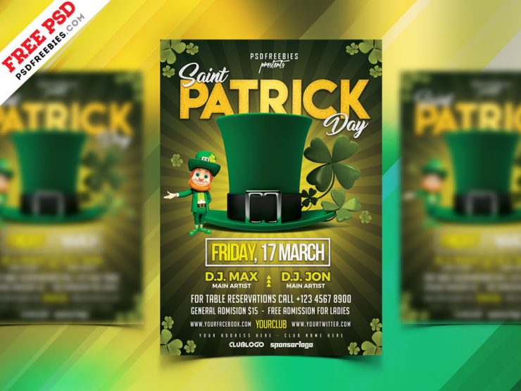 Saint Patrick’s Day Flyer Design PSD Free Download