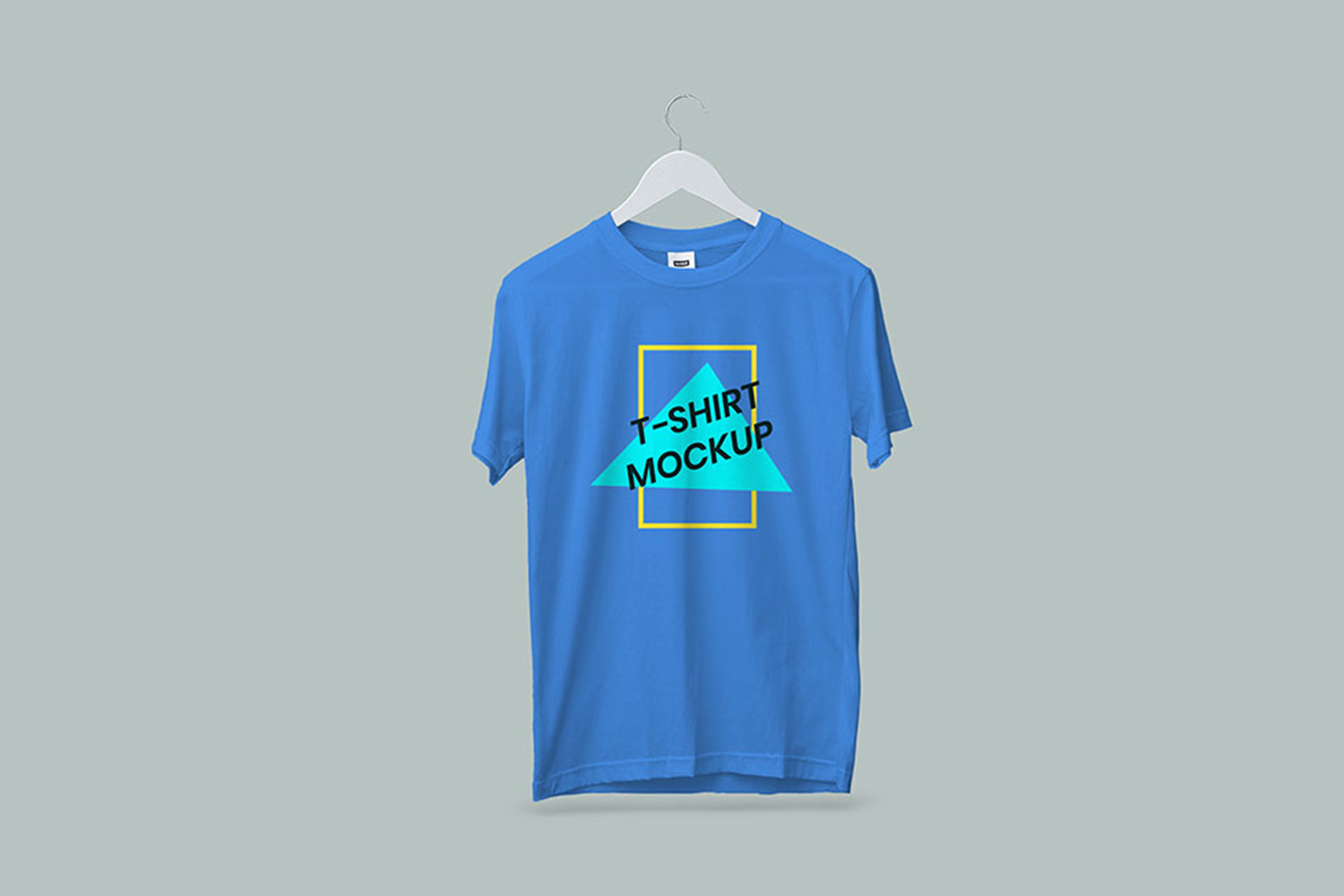 Short Sleeves Hanging T-Shirt Mockup Free Download