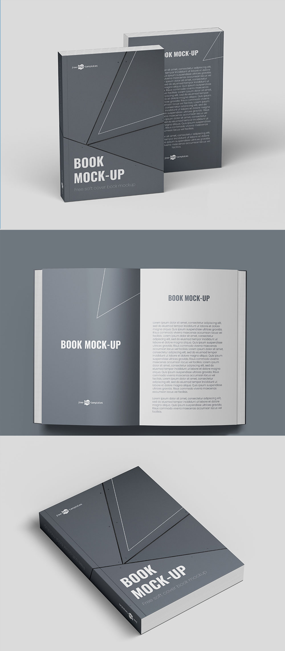 Softcover Book Mockup Free Download