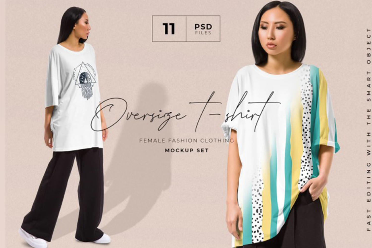 Stylish Oversize T-Shirt Mockup Mockup Free Download