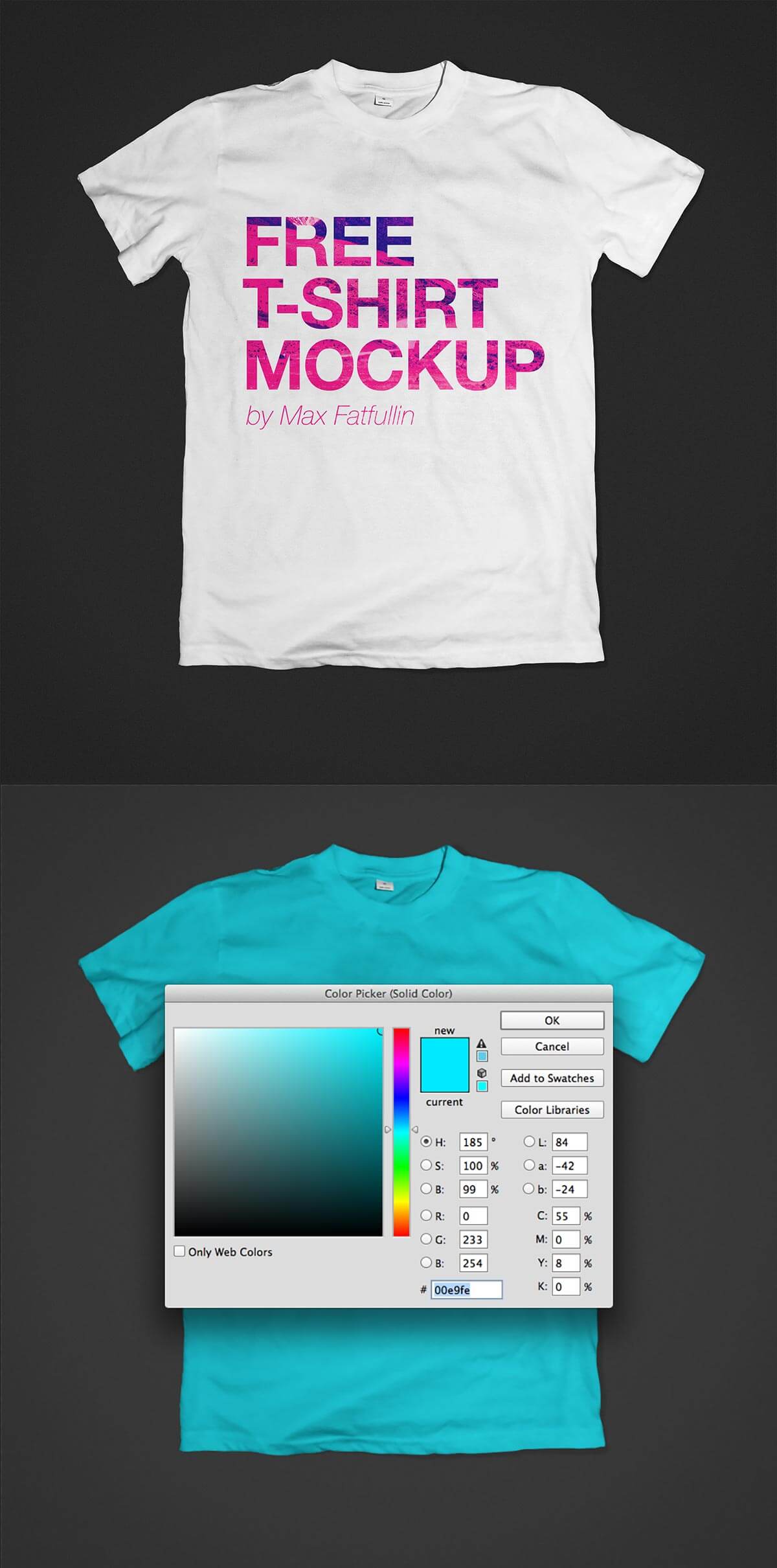 T-Shirt For Designers Mockup Free Download 
