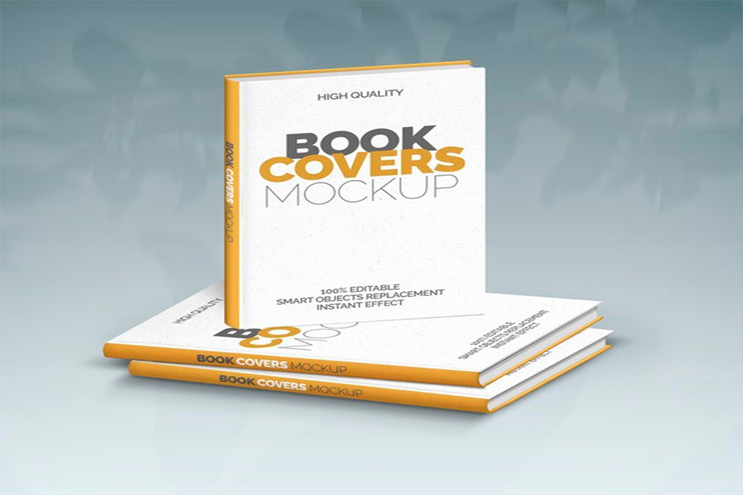 Three book covers mockup Free Download