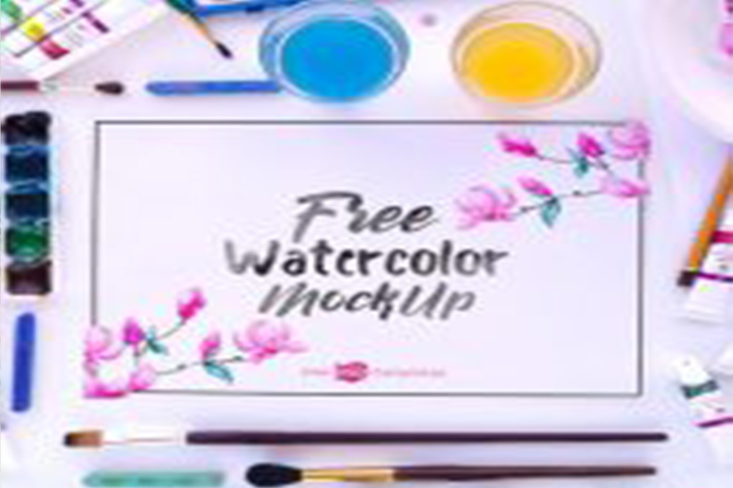 Watercolor Mockup free download