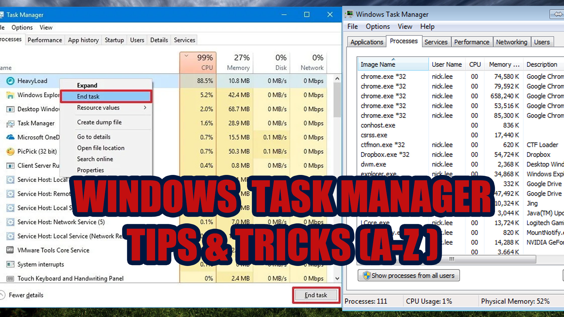 Windows Task Manager | Task Manager Tips & Tricks Complete Tutorial for Beginners in Bangla